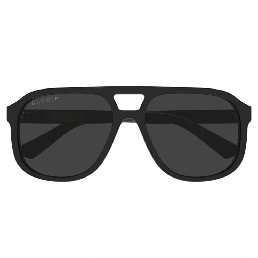 NEW GUCCI AVIATOR UNISEX BLACK GRAY  SUNGLASSES GUCCI GG1188S 001 - Picture 2 of 3